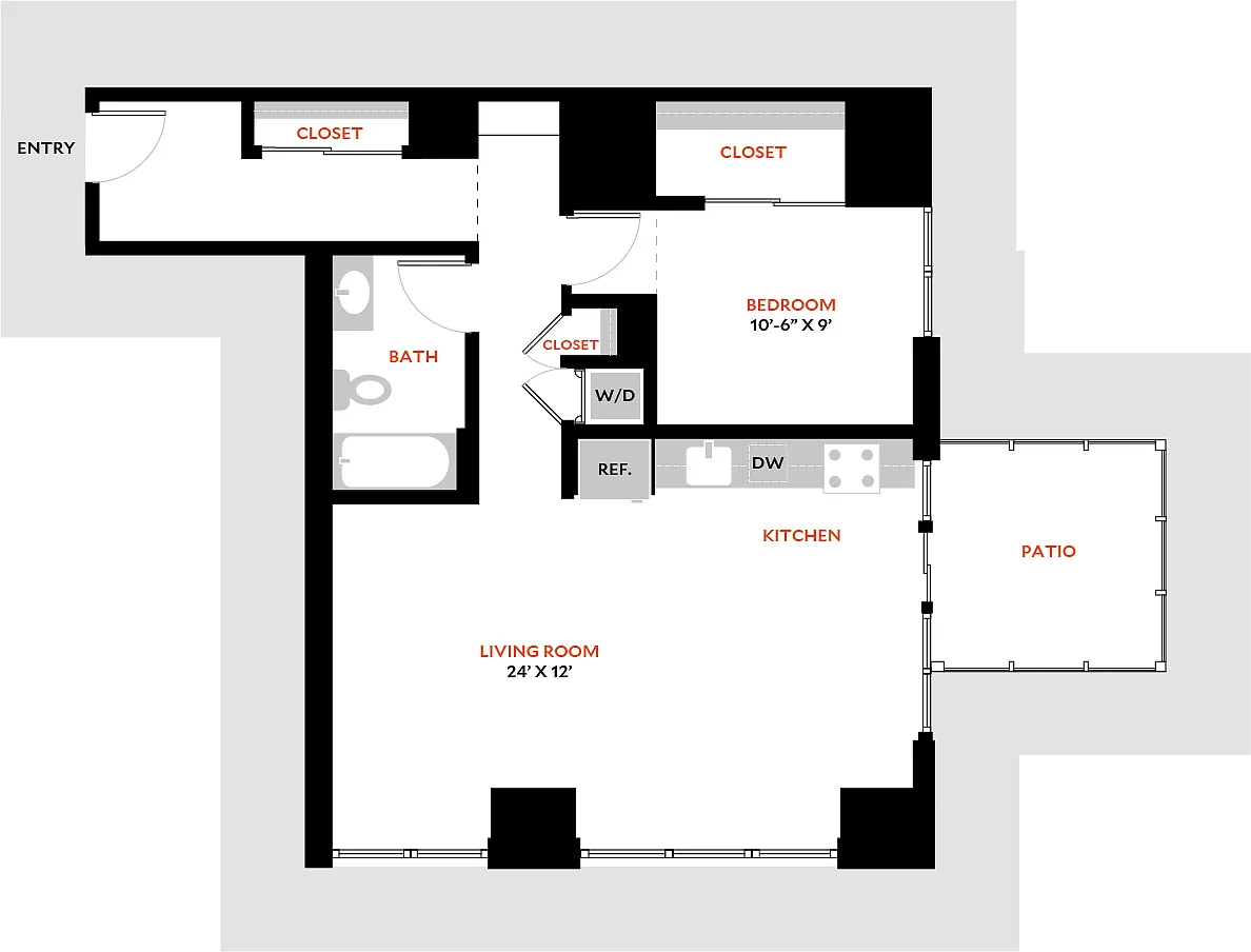 Floor plan Plan 1U