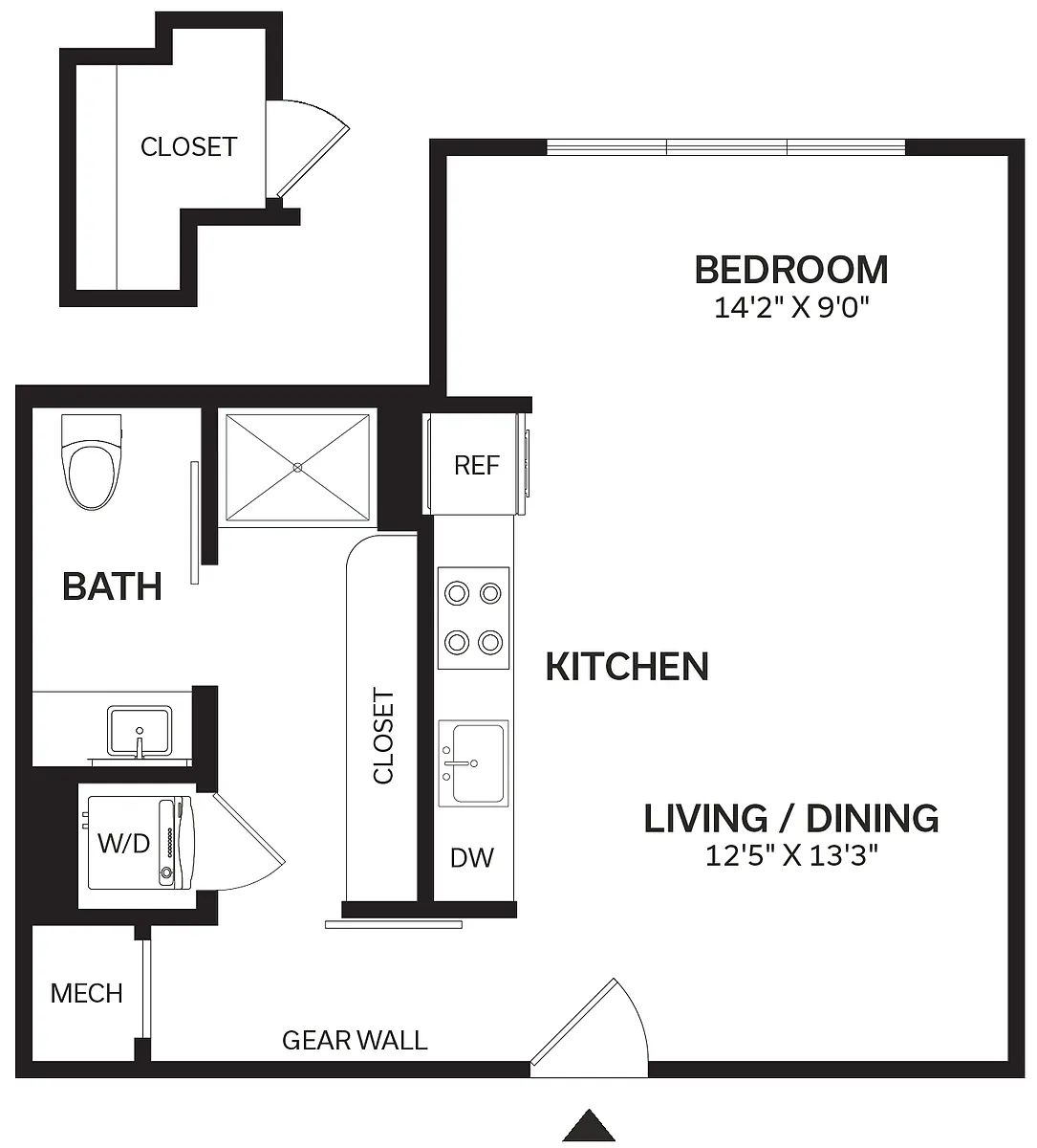 Floor plan Studio-S3-2