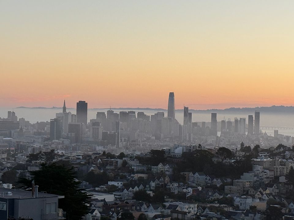 View of downtown SF in the morning