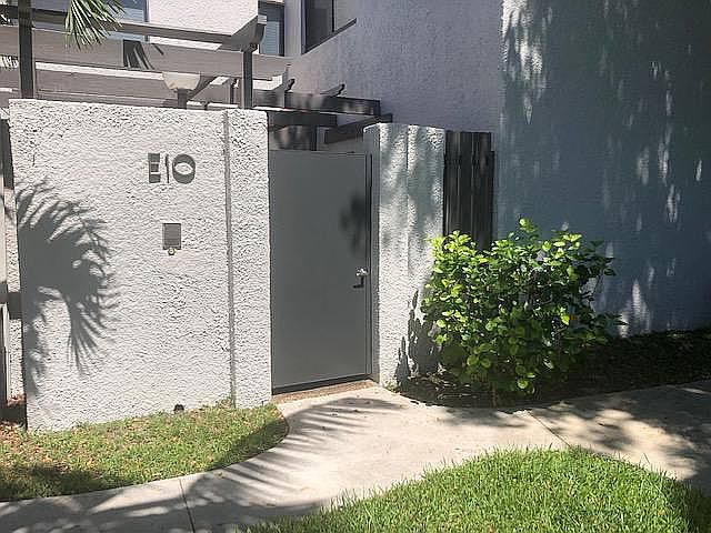 Entry to private patio