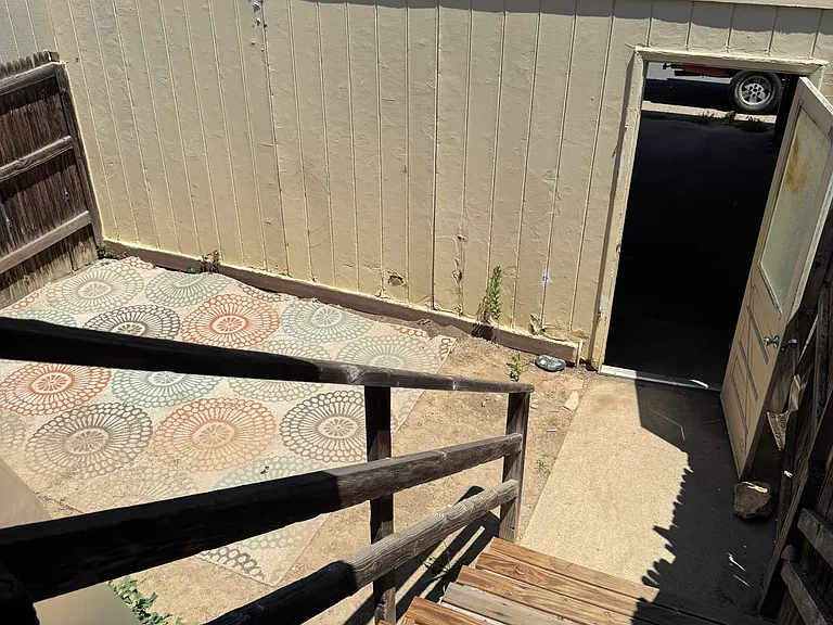 small private backyard