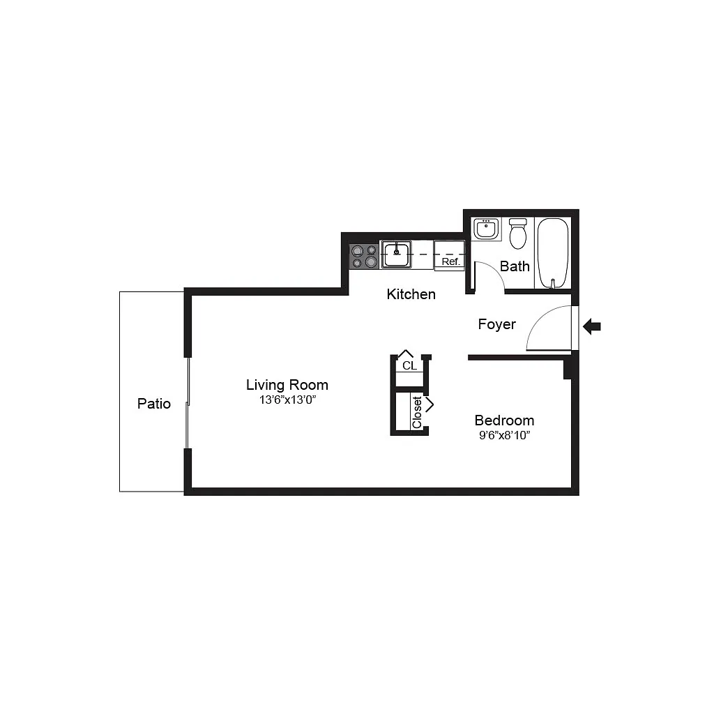 Floor plan Studio