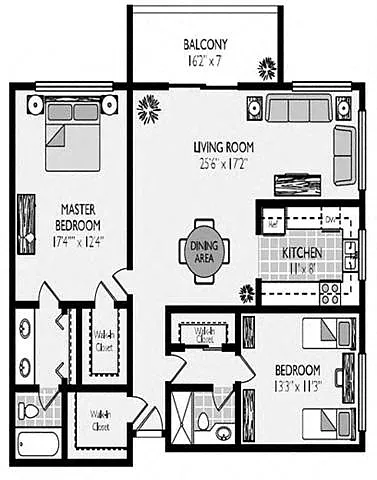 Floor plan Glen Oaks