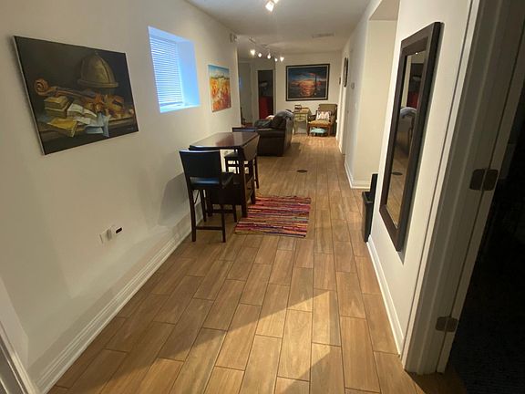 Hall leading to dining section