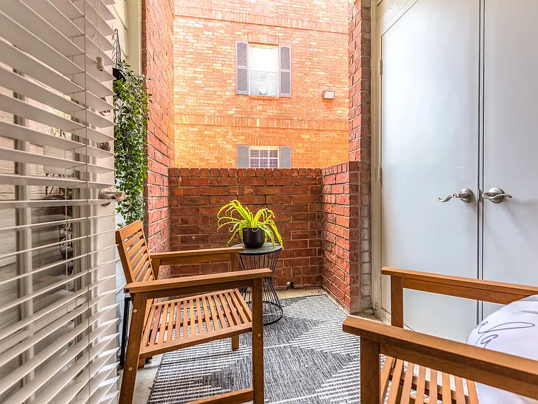 Coffee on your private balcony off the bedroom