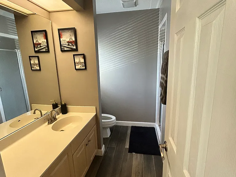 Primary bathroom with walk-in shower