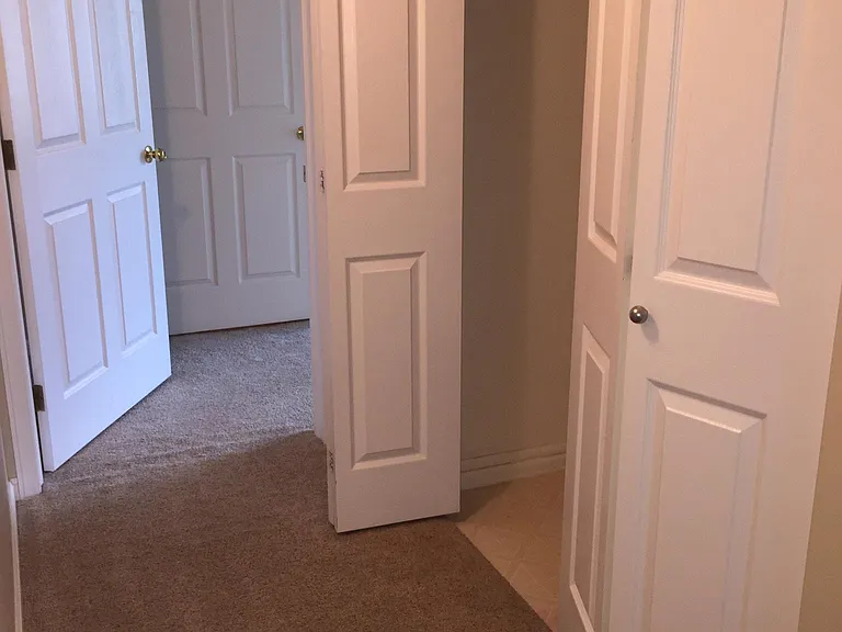 Closet for full size washer/dryer (included)