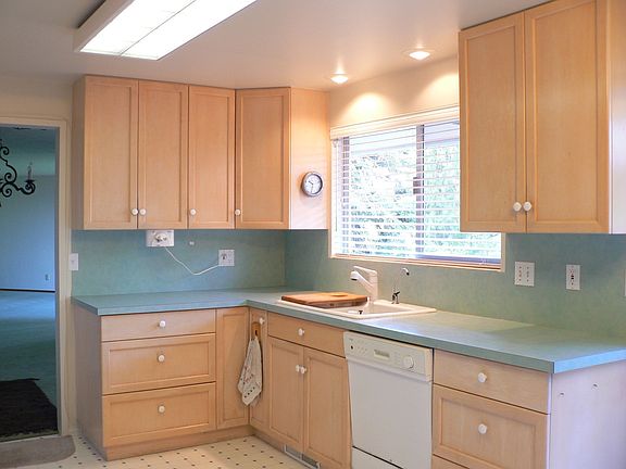 The kitchen has had some updates