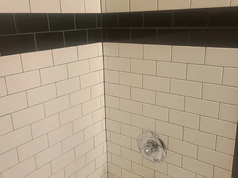 Bathroom with subway tile