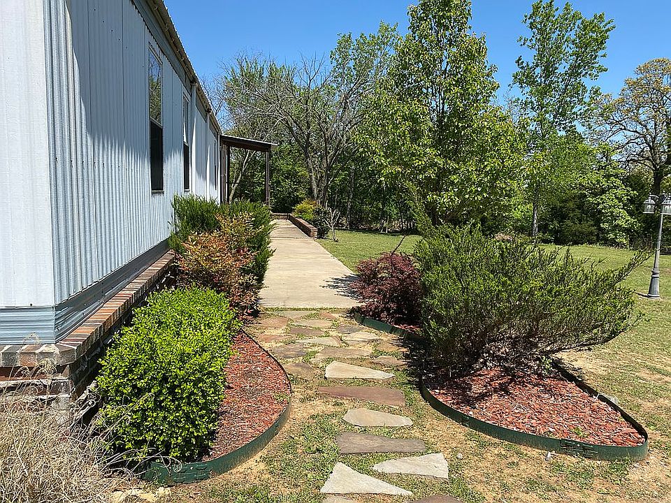 Landscaped yard