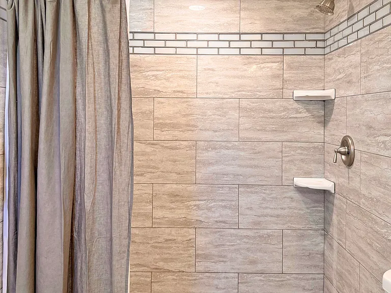 Spacious shower