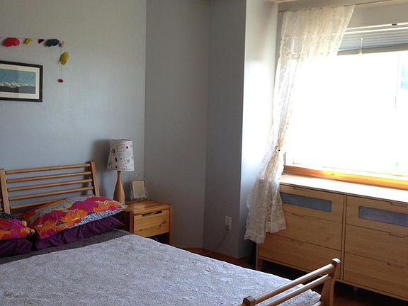 master bedroom with Puget Sound views