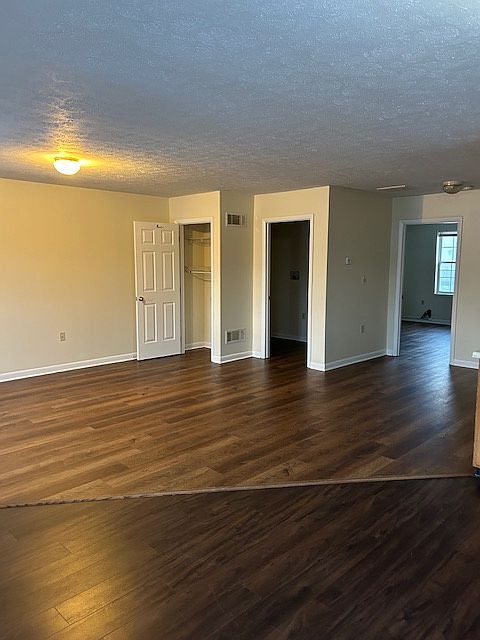 Living Room Area showing closet and room for laundry hook ups