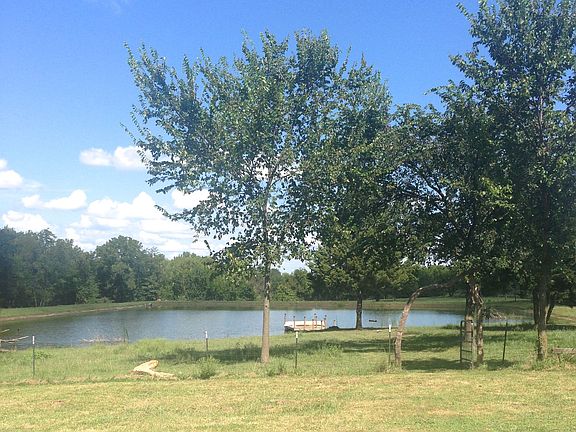 View of pond from back patio