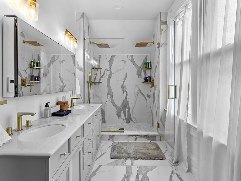 Bathroom 1 (dual shower heads and heated floors)