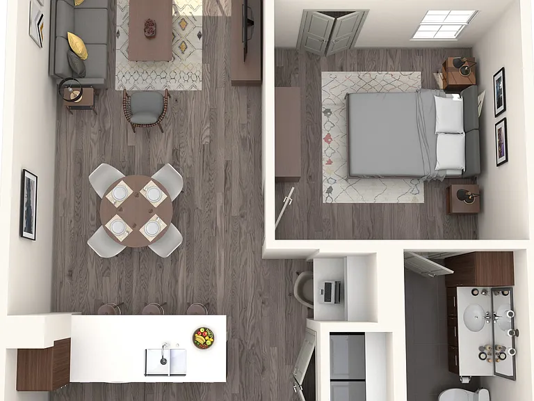 1 BR 1 Bath Apartment 1 BR 1 Bath Apartment