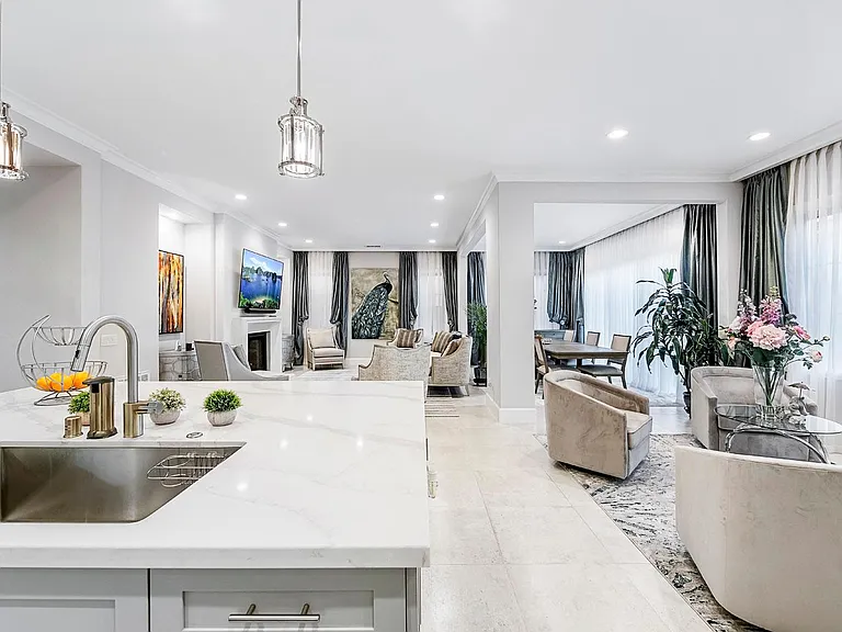 You can enjoy everything from your perfectly placed kitchen!