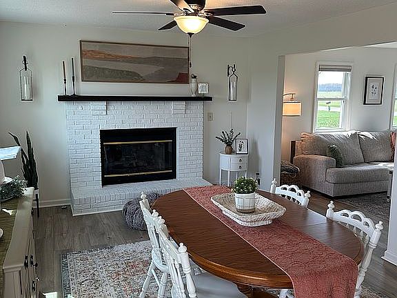 Dining Room w/ gas fireplace