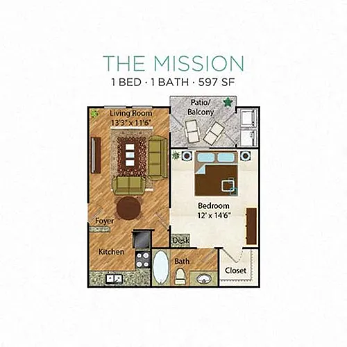 Floor plan The Mission
