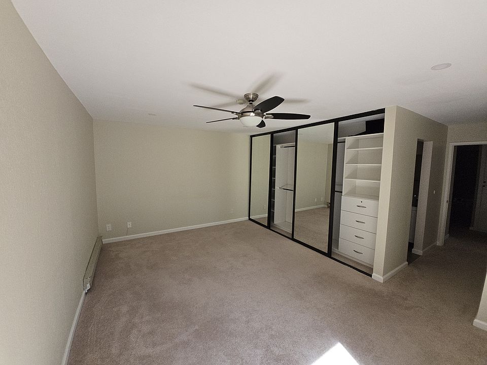 Master bedroom with built-in closet