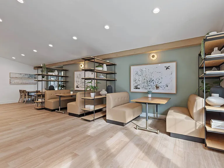 Cozy lounge seating and private booths create the perfect balance of community and comfort