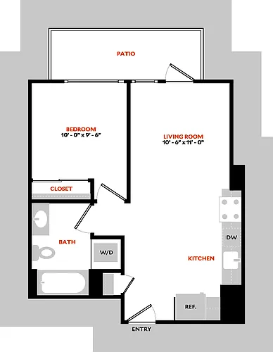 Floor plan South 1B