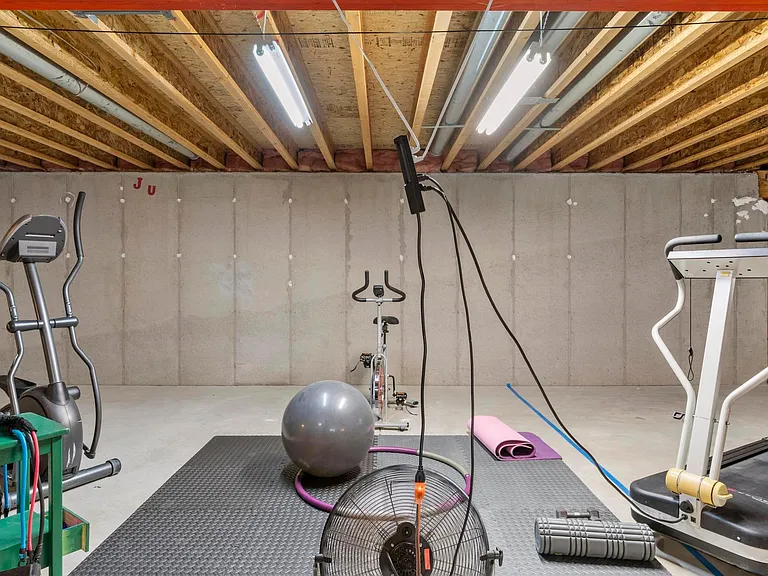 Gym Area - Unfinished Basement Area