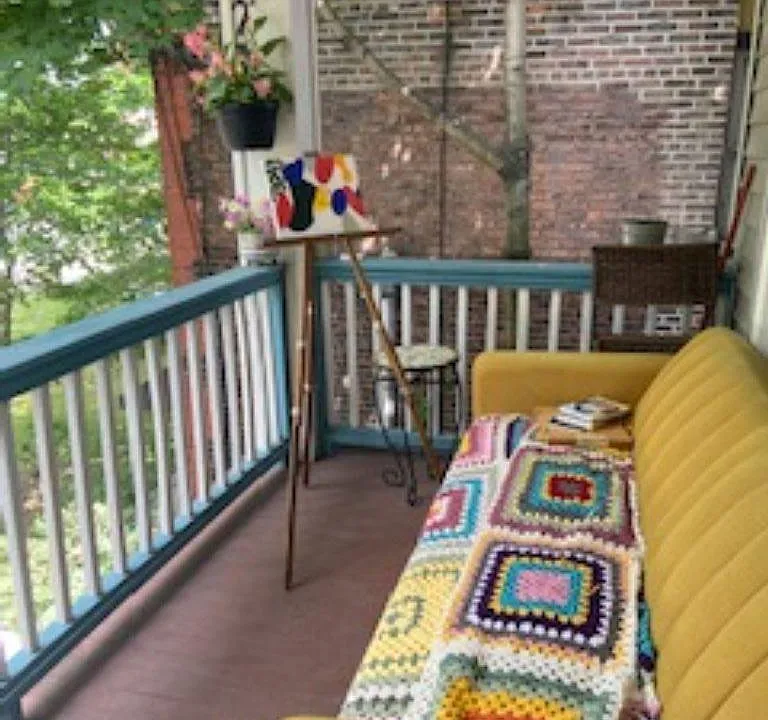 Private front porch