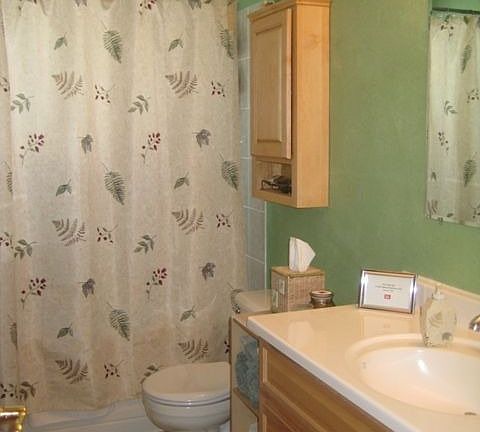 Updated bathroom with Jacuzzi tub!