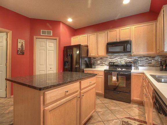 Large kitchen island.