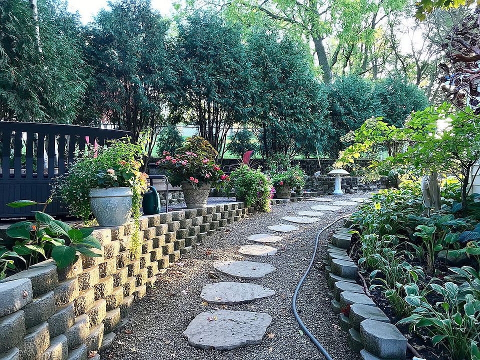 Pathway around backyard