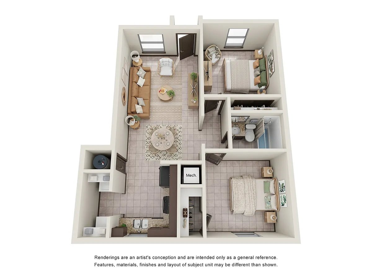 Floor plan 2 Bedroom