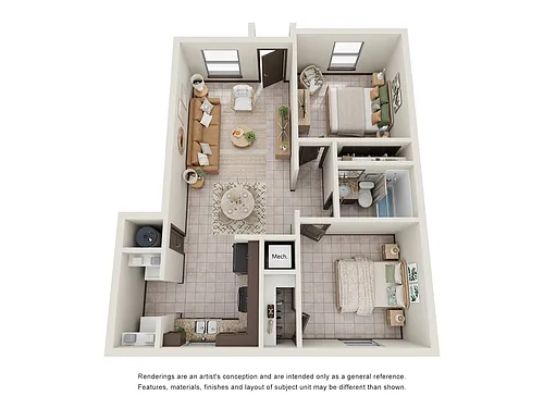 Floor plan 2 Bedroom