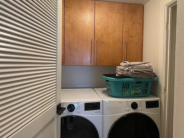 Laundry and pantry from kitchen