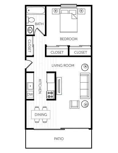 Floor plan One Bedroom