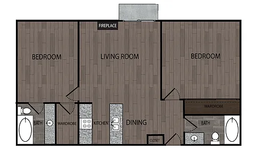 Floor plan Two Bedroom