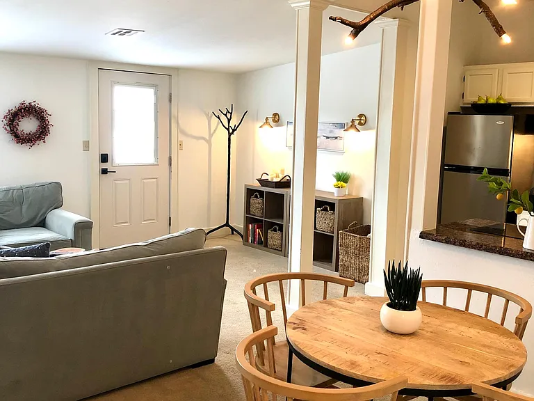Newly remodeled open floor plan.