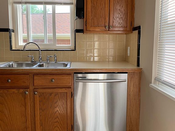 Kitchen view from side entrance