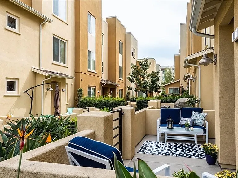 Relaxing patio entry