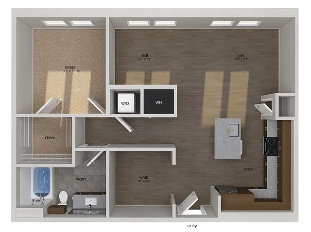 Floor plan A16D
