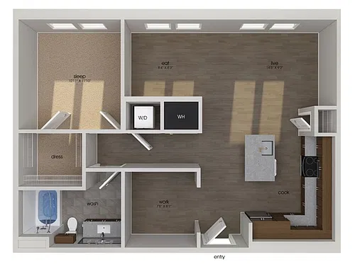 Floor plan A16D