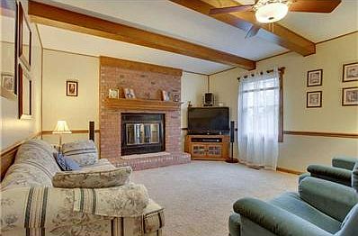 Family Room. Family Room flows onto sunroom and outdoor deck.