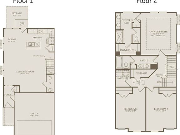 Floor Plan Level 1 and 2