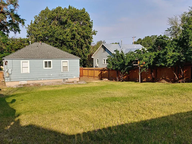 Large fenced yard