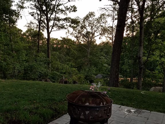 back yard facing right corne