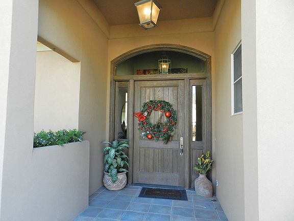 Inviting Front Entrance and Custom Door