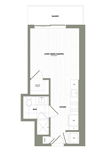 Floor plan Studio-S2 WDU