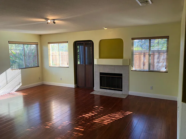 Family Room with fire place
