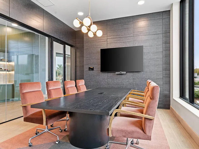 Work on group projects or deliver a presentation from our conference room at The Hallon Luxury Apartments in Hopkins MN