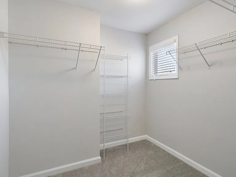 Spacious walk-in closets for easy, everyday storage